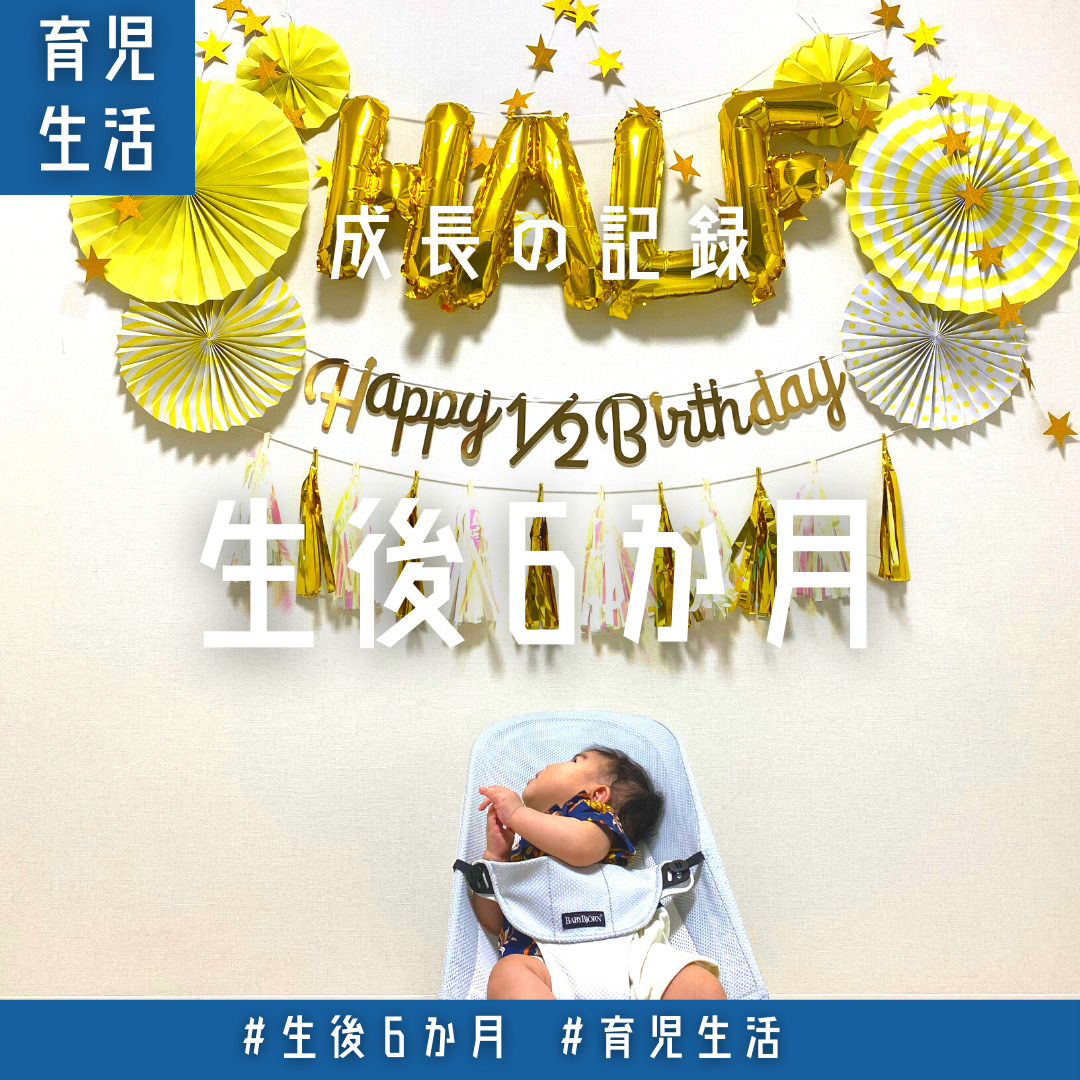 生後6ヶ月の赤ちゃん 生活リズムと過ごし方 家族3人での旅行やハーフバースデーを楽しんだ充実した1ヶ月 ボクの日常 365日を少し豊かにより贅沢に
