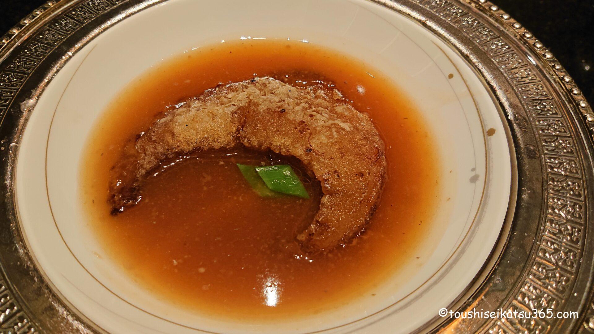 中国料理「翆陽」｜吉切鮫尾フカヒレ　濃厚白湯ブラウンソース